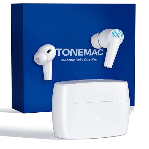 TONEMAC M3 Wireless Earbuds Noise Cancelling, Bluetooth Earphones