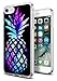 Gifun Hard PC Bumper Shockproof Clear Soft Slim Design Pattern Case for iPhone 8/7/iPhone SE 2020 4.7inch Cover - Colored Pineapple
