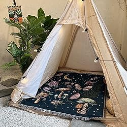 Hopstar Mushroom Butterfly Throw Blanket Moon
