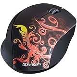 Verbatim Wireless Optical Design Mouse, Burnt Orange 97782