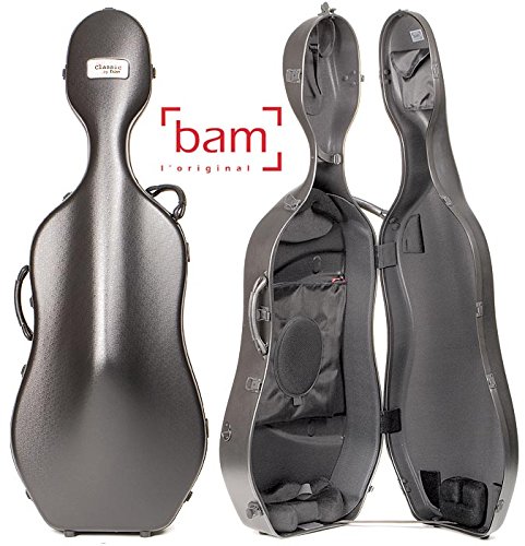 Bam France 1001SW Classic Black 4/4 Cello Case with Wheels