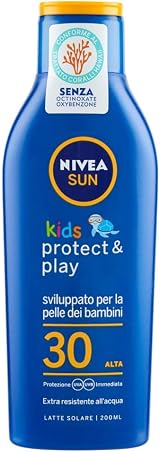 Nivea Sun Kids Milk Sun Protection SPF30 High 200ml Children Face Body view 2