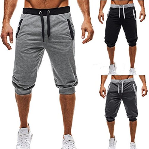 image for USGreatgorgeous Men's Casual Elastic Waist Harem Training Jogger Sport