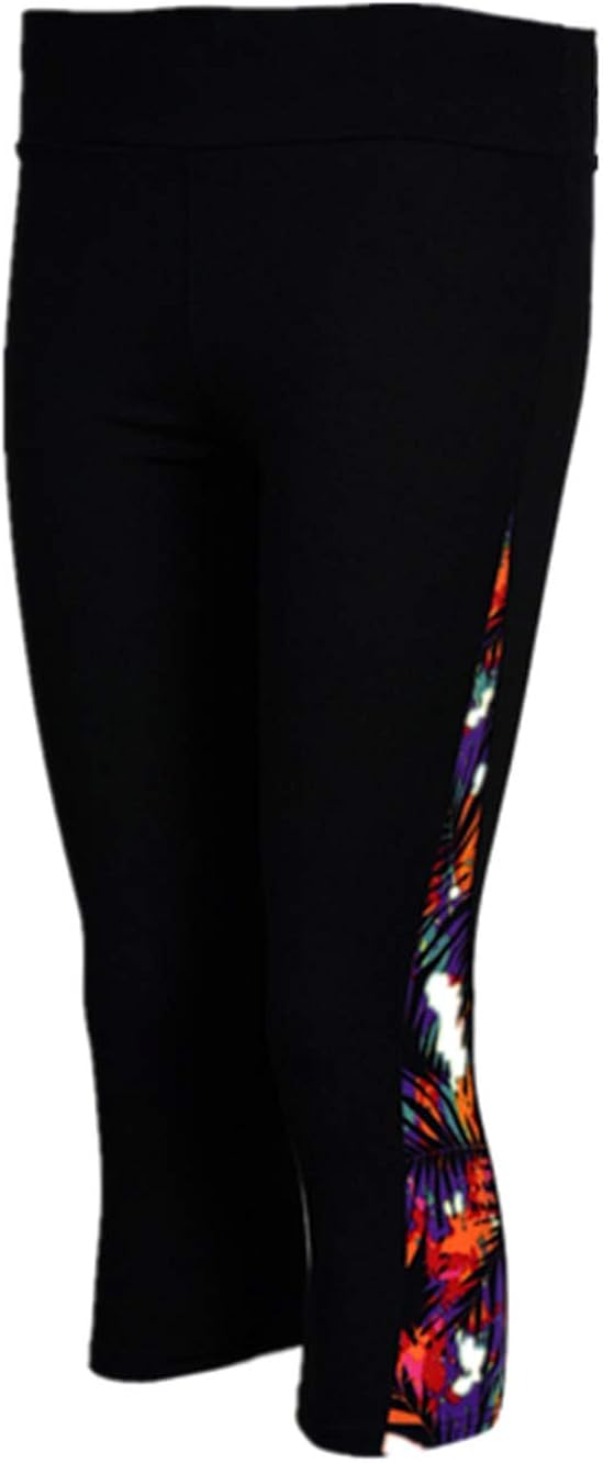 Gillberry Power Flex Yoga Capris Pants Tummy Control Workout Running 4 Way Stretch Yoga Capris Leggings Side Pocket