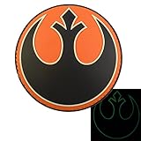 Glow Dark Rebel Alliance Star Wars GITD PVC Rubber 3D Velcro Patch