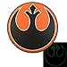 Glow Dark Rebel Alliance Star Wars GITD PVC Rubber 3D Velcro Patch