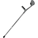 安住商事 シンプル！ ロフストランドクラッチ 杖 カフクラッチ杖 10段階調節可能(90.0cm~112.5cm 1.5cm刻み調節) ジャストフィットグリップ リハビリ 介護補助 アウトドア トレッキングポール