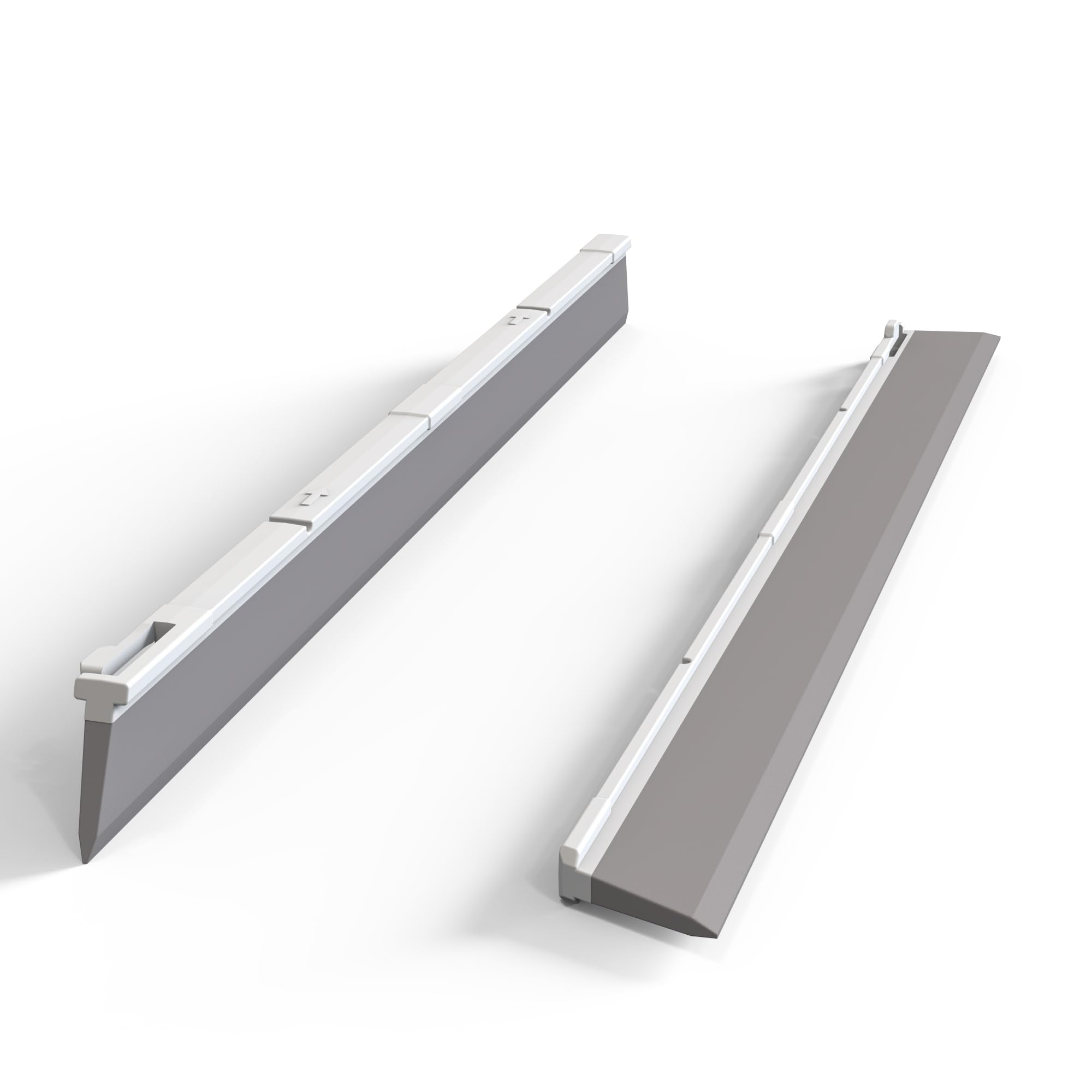 KOLLIEE Replacement Rubber Squeegee Broom Blade Window Squeegee Blade 2 Pack