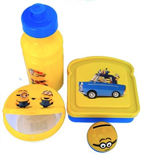 Despicable Me Minions Lunch Box Set-For the Super Awesome Minion FAN- I LOVE MINIONS, Because we are all ONE in a MINION