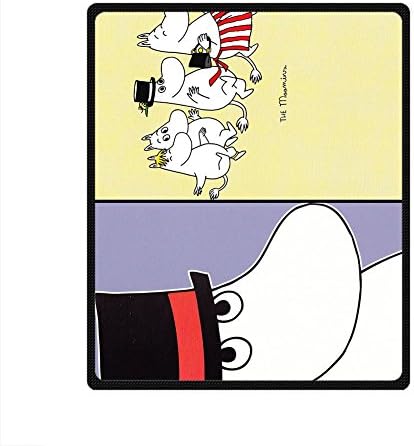 Custom Personalized Fleece Blanket 50" x 60" Diy Lovely Moomin Cartoon Design