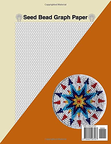 seed bead graph paper notebook rosette native american beadwork patterns beading and jewelry different making patterns for designing your projects publishing moniruzzaman 9798485587567 amazon com books