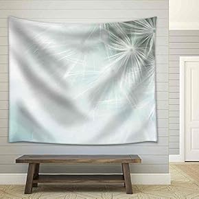Dreamy Dandelion Macro - Fabric Wall Tapestry Home Decor - 51x60 inches