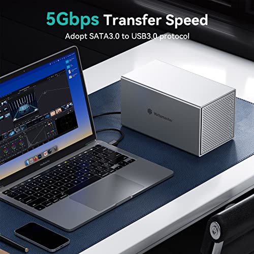 4 Bay Hard Drive Enclosure, Yottamaster Aluminum Alloy 4 Bay 2.5/3.5