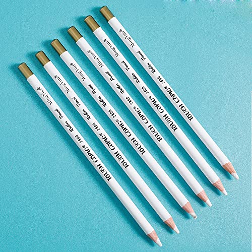 Eraser Pencils Set for Artists, Wooden Sketch Professional Highlight Painting Eraser Pen for Sketching Charcoal Drawings, Revise Erasing Details for Students Limner, 6PCS