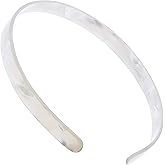 Camila Paris CP3351 French Headband for Women, Handmade White, Strong Hold Grip Women's Hair Band, Ligth and Very Flexible, No Slip and Durable Styling Girls Hair Accessories, Made in France