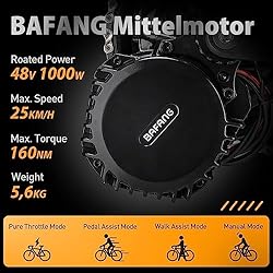Bafang 1000w 48V Central Motor with BBS03 Battery