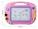 Buyus [Mini - Travel Size] Erasable Imaginarium Color Magnetic Drawing Board (Magna Doodle) for Kids/ Toddlers/ Babies with 2 Stamps and 1 Pen (Pink)