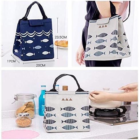 Cute Insulated Lunch Bag Thermal Women Food Picnic Lunch Bags for School Students Tote Bags Tiffin Bag Lunch Bag for Women Kids Thermal Printed Built-in foil Insulation.