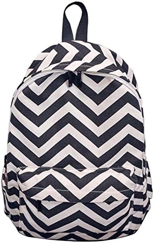 West Beauty Causal Lightweight Canvas Cute Backpacks Notebook Computer 14" Laptop School Rucksack Daypack Backpack (Black)