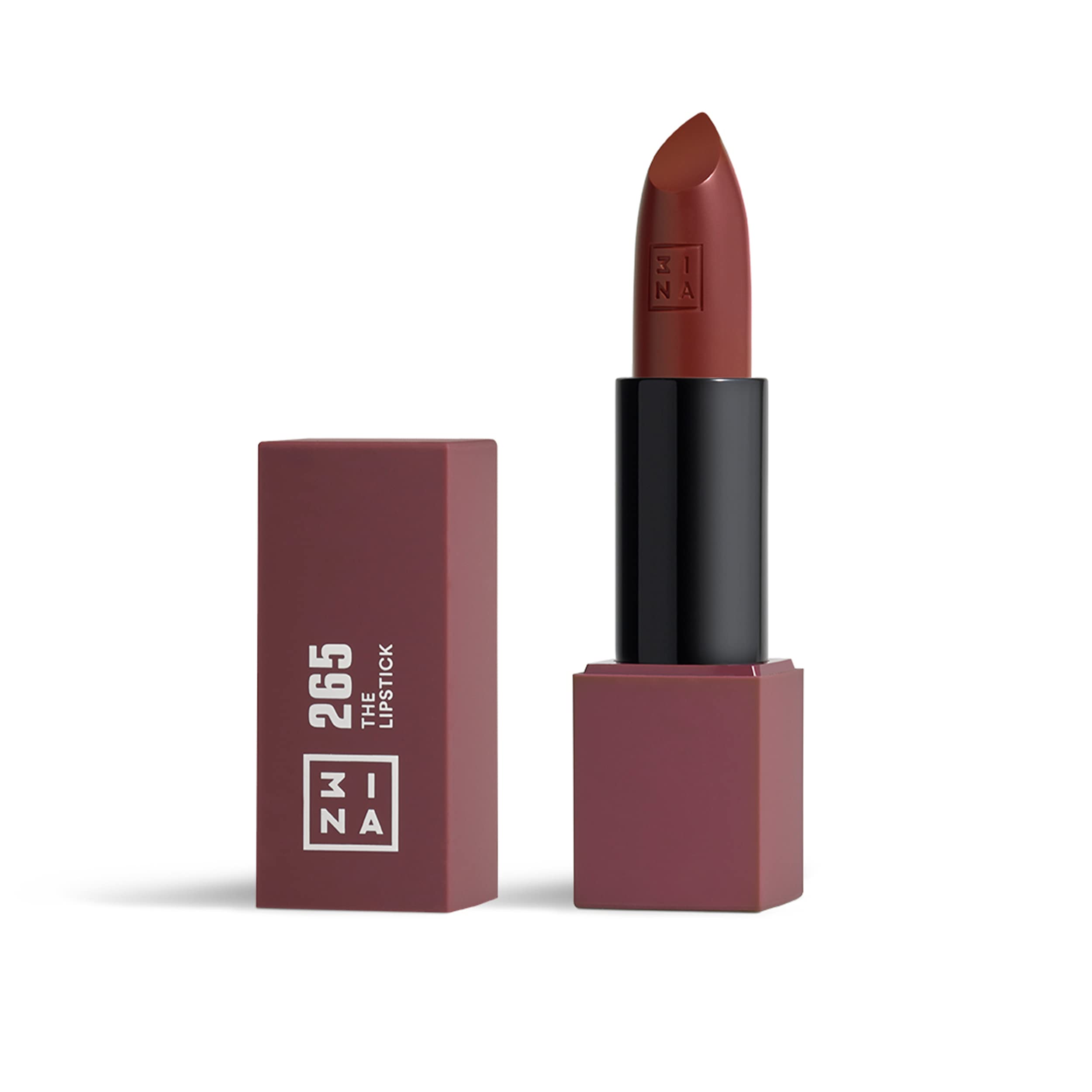 3INA MAKEUP - The Lipstick 265- Brown Lipstick with Vitamin E & Shea Butter - Long Lasting Matte Creamy Lip Colour