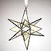 J Devlin Orn 250 Stained Glass Moravian Star Christmas Ornament or Sun Catcher Dimensional 4 1/2 x 4 1/2