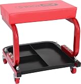 KS Tools 440mm Workshop Stool Mobile Rolling Storage Garage Mechanic view 3