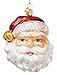 Old World Christmas Ornaments Jingle Bell Santa Glass Blown Ornaments for Christmas Tree