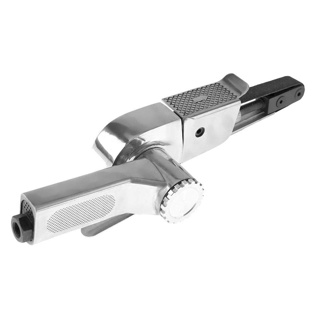 Air Belt Sander, 16000rpm Pneumatic Belt Sander Machine, 1/4 Air Belt Sander for Grinding Welding Parts 10 x 330mm/20 x 520mm(20x520mm)