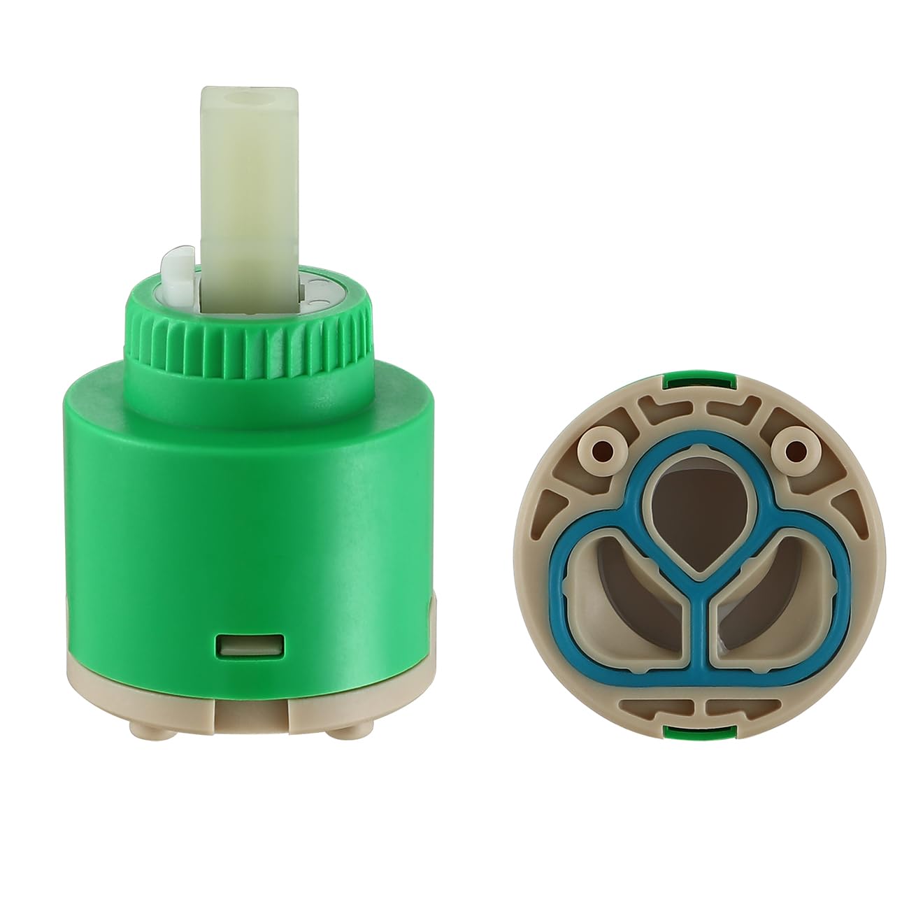 Muxios 2 Pack Tap Cartridge, Ceramic Faucet Cartridge, Ceramic Disc Cartridg Valve, Mix Tap Inner Cartridge Replacement for Bathroom Kitchen Faucet 35MM