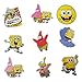 100pcs Spongebob Squarepants Stickers Set Cartoon Sticker Decals for Water Bottle Laptop Cellphone Bicycle Motorcycle Car Bumper Luggage Travel Case. Etc (Spongebob Squarepants)