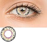 Women Multi-Color Contact Lenses Cosplay Eyes Cute Colored Charm and Attractive Cosmetic Makeup Eye Shadow (Brown)