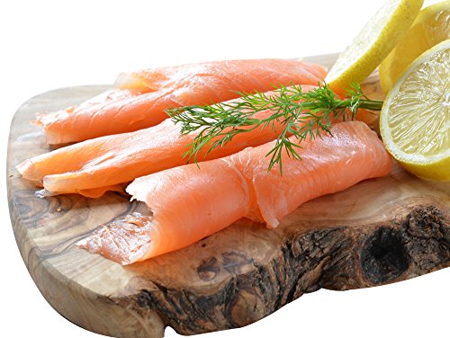 Wild Caught Smoked Sockeye Salmon Lox Cold Smoked Nova Pacific Canadian Fish Sliced (2 Lbs (4 x 1/2 Lbs))