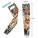Arm Sleeve Sunscreen - 6 Pcs Set UV Protection Nylon Elastic Slip Fake Tattoo Sleeve Body Arm Stockings Kit,Perfect for Outdoor Sports,Riding,Fishing,Driving,Cycling Sunscreen