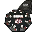 Trademark Poker Texas Traveller Table Top & 300 Chip Travel Set