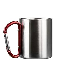 Vida Gear Mango Doble pared taza con mosquetón de