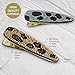 Leopard Print Fashion Hair Clips| Rhinestone Cheetah | Woman's Barrette Accessories | 90's Fashion Alligator Hairpins | Bobby Pins | Large & Small | Silver Gold Black | Pasador |