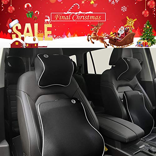 QBUC Lumbar Support Back Support Pillow Memory Foam Orthopedic Backrest Seat Cushion for Car Seat,Office Chair,Sofa and Wheelchair Designed for Back Pain Relief (Gray)