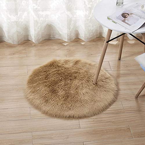 Sasarh Modern Home Decoration Round Fluffy Warm Comfortable Plush Carpet Area Rugs