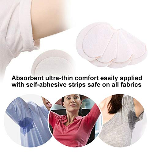 Underarm Sweat Pads - MASWATER Armpit Underarm Shields Fight Hyperhidrosis for Men and Women[ 50 Pack /25 Pairs ] Disposable Dress Guards/Shields, Sweat Free Armpit Protection/White