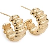 Ariel Gordon Jewelry Women's Lady Finger Helium Hoops