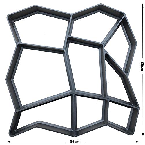 Mikolot Pavement Mold - Plastic DIY Path Maker Brick Mold Concrete Stone Molds for Stepping Stones (5#)