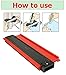 Inkesky 10 Inch Contour Profile Gauge Duplicator - Instant Template for Curved Odd Shape and Easy Cutting - Precisely Copy and Measure Irregular angle - Tools Gift for Handyman