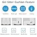 Gel Seat Cushion - Cool and Ventilated - Non-Slip , Seat Cushion - Relieves Sciatica and Coccyx Pain Housefar