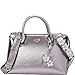 GUESS Women's Liya Satchel Pewter Handbag