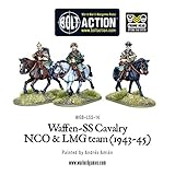 Warlord Games WGB-LSS-14, Waffen SS Cavalry NCO & LMG 1942-45, 28mm Bolt Action Wargaming Miniatures