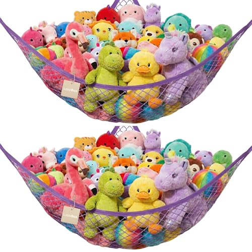 Lazebox Stuffed Animal Net Hammock