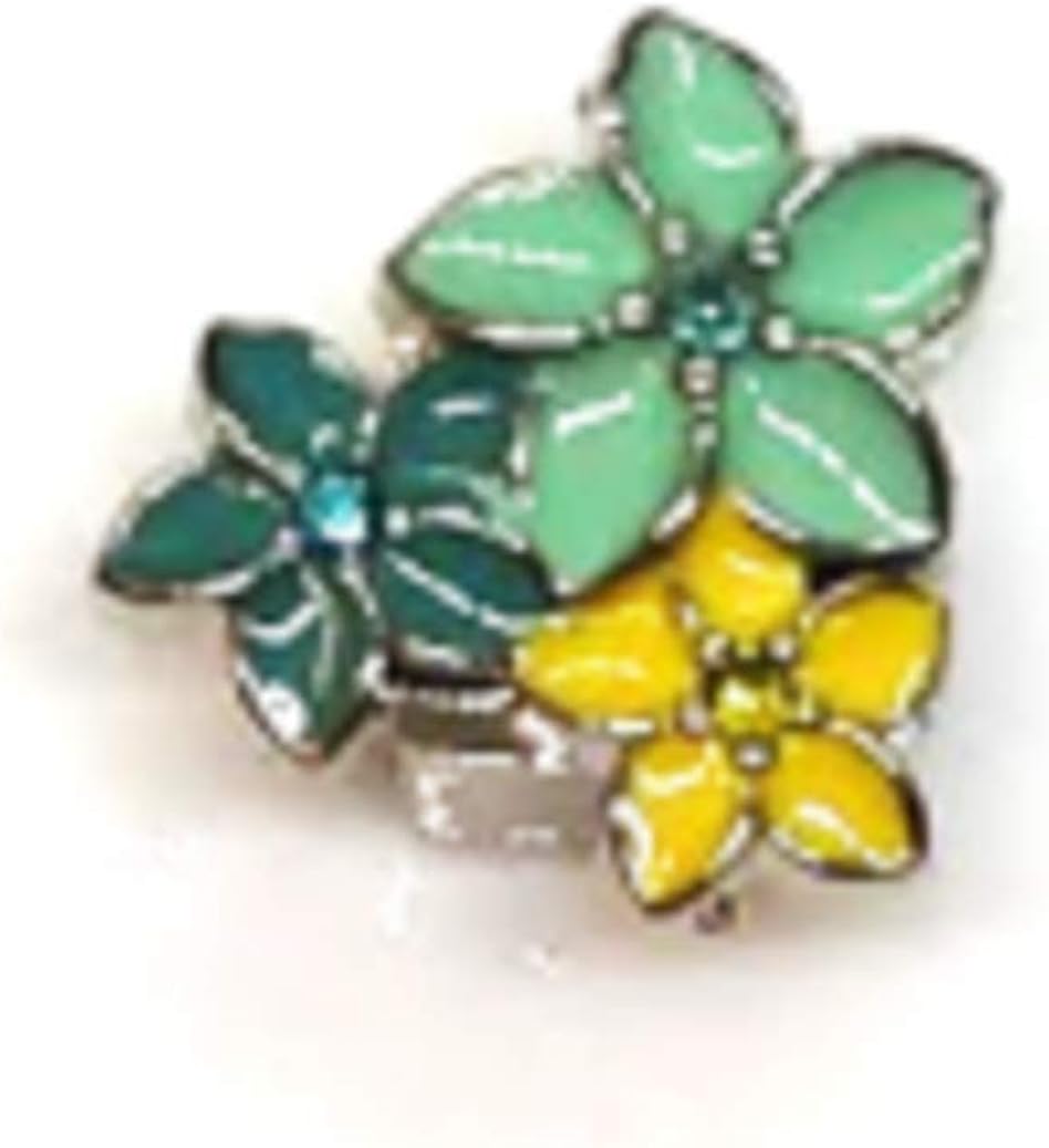 Amazon Com Beecause Sneaker Charms Tri Color Teal Flower Shoe