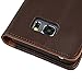 Note 5 Case, Abacus24-7 Samsung Galaxy Note 5 Wallet with Flip Cover and Stand, Brown