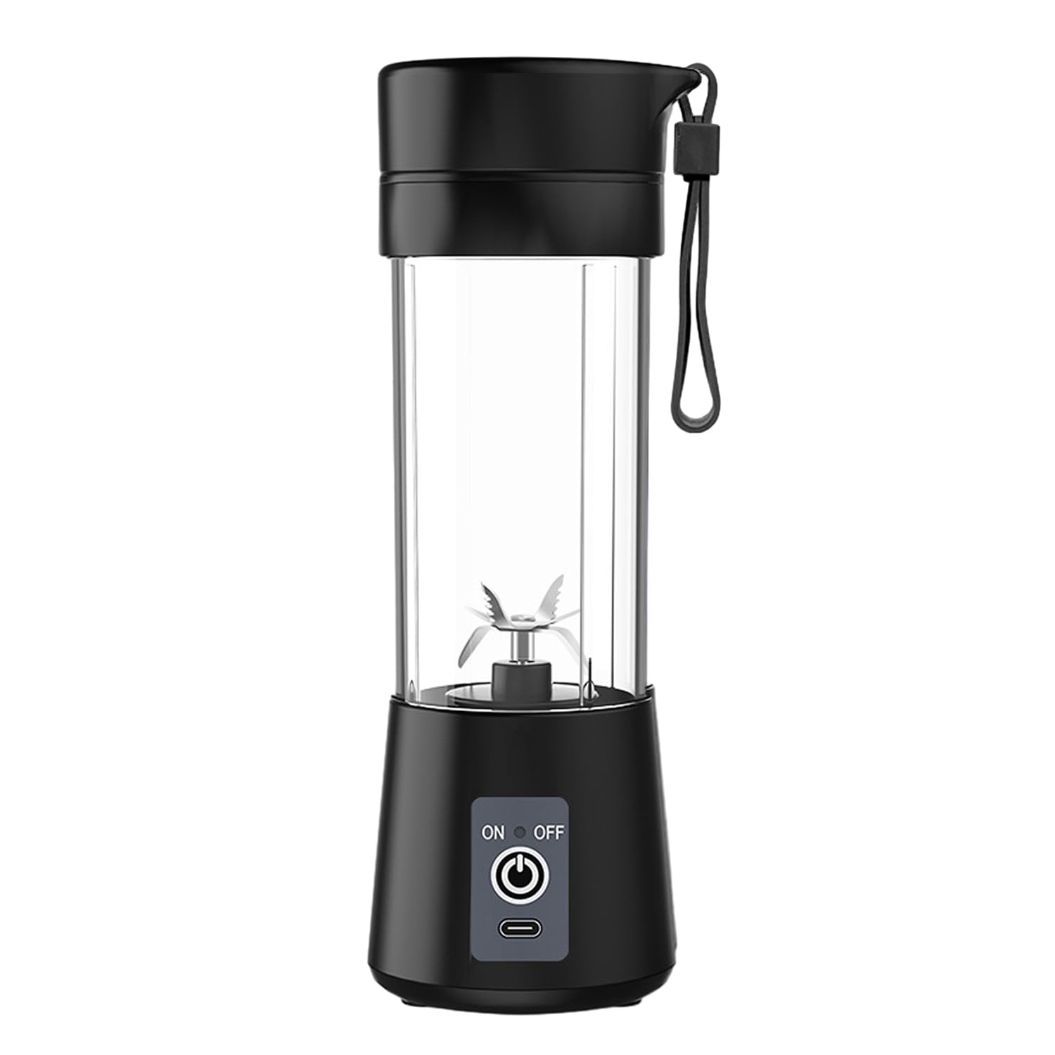 Portable Blender,380mL Mini Blender Smoothies Shakes,Personal Blender with Rechargeable USB Type-C,6 Blades 3D Superb Mixing for Home/Office/Gym,Outdoor