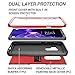 YOUMAKER Galaxy S9+ Plus Case, Metallic Red with Built-in Screen Protector Heavy Duty Protection Shockproof Slim Fit Full Body Case Cover for Samsung Galaxy S9 Plus 6.2 inch - Red/Black